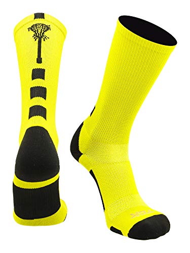 Lacrosse Socks Midline Lacrosse Stick Logo Crew Socks Men Boys Girls Women