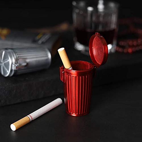 cigarette trash can amazon Amazon.com: Butt Bat Miniature Metal Trash/Garbage Can with cap Ashtray  Cigarette saver (QTY: 1) : Automotive
