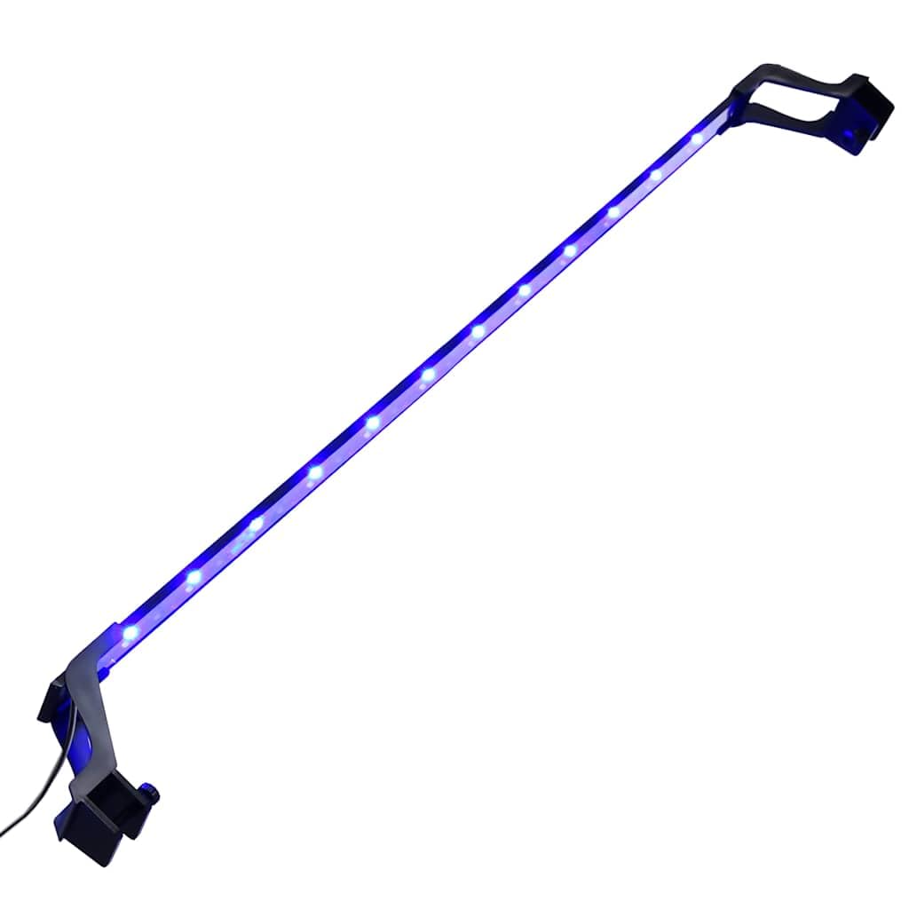 Lampada LED per acquario con morsetti per acquari da 90-105 cm, alloggiamento in alluminio, blu e bianco, barra luminosa a risparmio energetico, dimmerabile, adatta per acqua dolce, acqua di