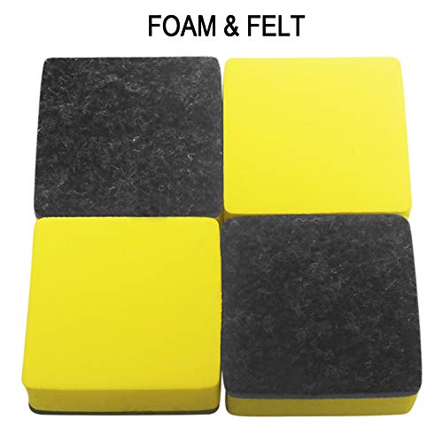 40 Pack Magnetic Whiteboard Dry Eraser Dry Erase Erasers Bulk Chalkboard Eraser Cleaner for Classroom, Office (2 x 2 inch, Yellow) image 2