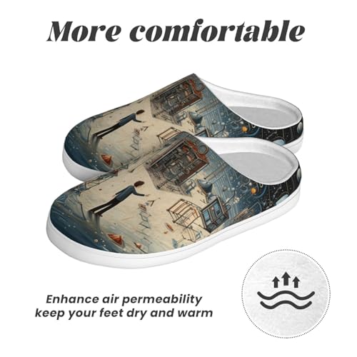 Pantoufles lavables pour le jardin et la maison chaussons confortables semelle TPR - 6