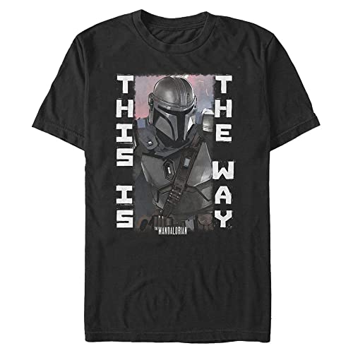 T-shirt Star Wars Mandalorian grande taille 3XL noir pour homme