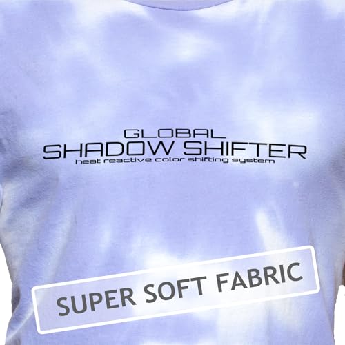 Shadow Shifter Global Colour Changing Adult Short Sleeve T-Shirts for Men and Women Heat Reactive Like 90s Hypercolour