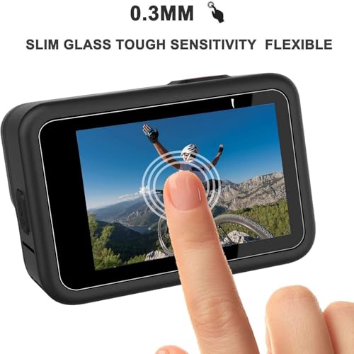 Image of VERTUS Premium Tempered Glass Screen Protector Compatible for GoPro Hero 12 / Hero 11 / Hero 10 / Hero 9 (3 P'cs Set)