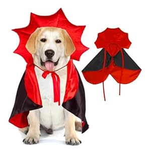 Capa de Disfraz de Halloween para Perro Gato, Disfraces de Halloween, Capa de Vampiro para Mascotas, Capa de Vampiro con alas de murciélago de melón, Disfraces de Cosplay para Mascotas