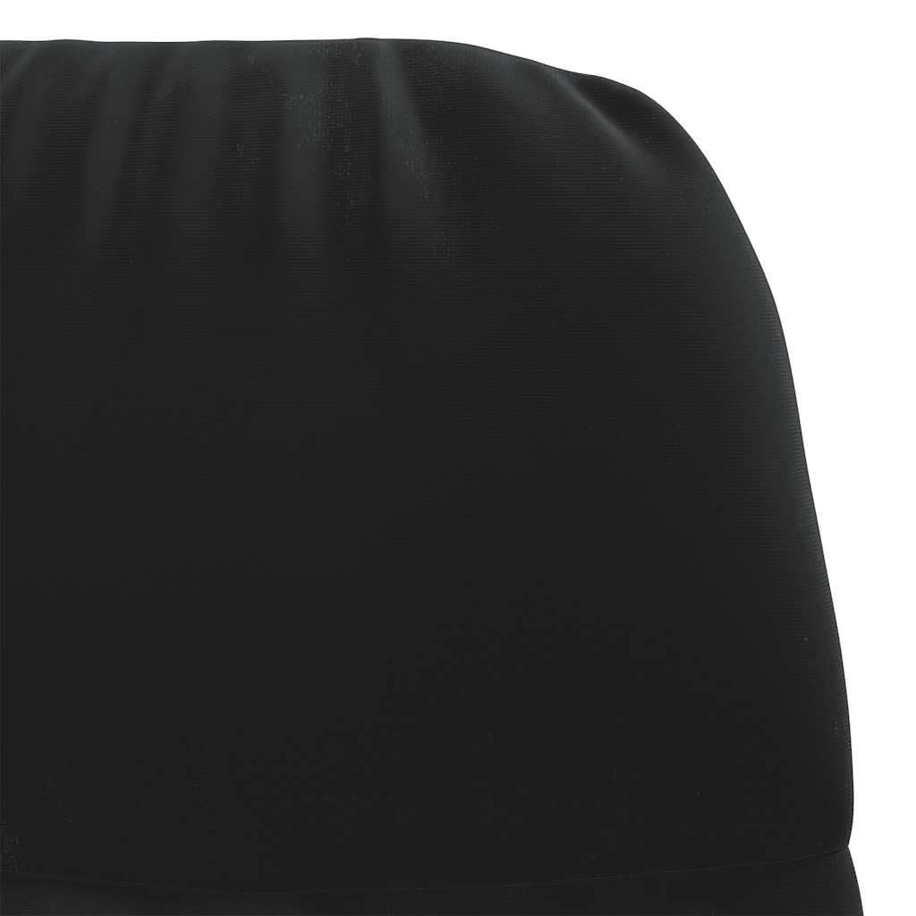 Schaukelstuhl Schwarz Samt - Moderner Relaxsessel mit Polsterung und Metallbeinen, Bequemer Schaukelsessel für Wohnzimmer, Schlafzimmer & Lese-Ecke, Belastbar bis 110kg