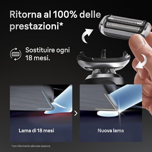Braun Serie 7 74S, Testina Braun Serie 7 ORIGINALE Per Rasoio Elettrico Barba, Recupera il 100% delle Prestazioni Del Tuo Regolabarba Uomo, Compatibile Con I Rasoi Series 7 70-, 71-, 72- - Immagine 3