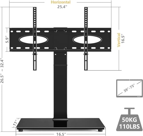 Soporte móvil para TV con ruedas y altura ajustable miniatura 3