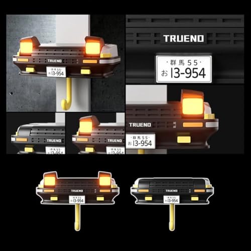 Image of Vintage Car Open Headlights Key Holder for Home Decor Stylish, Stickable Wall Mount Key Stand Rack (Vintage)