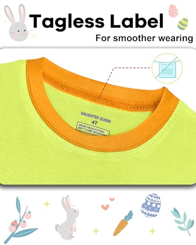 Image of DAUGHTER QUEEN Boys Pajamas 4 Pieces Long Set 100% Cotton Sleepwear Size 18 Months-12 Years