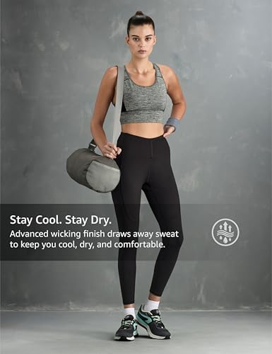 Image of Symbol Premium Women's Ankle-Length Super Stretch Sports Leggings | Snug Fit | Moisture-Wicking | Activewear | Gym | Yoga | Running (Available in Plus Sizes)