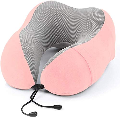 Travel Pillow for Airplane 100% Memory Foam Neck Pillow, Comfortable & Breathable Cover