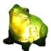 TIAAN 157807 Solar Powered Outdoor LED Light Garden Decor, Frog with LED Glowing Shells