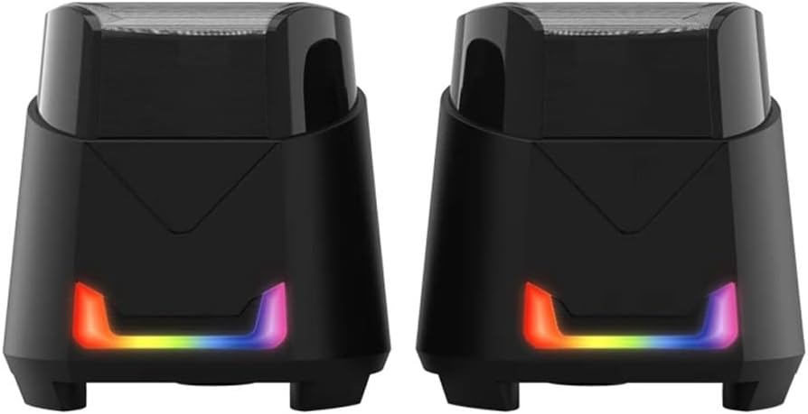 Computer Speakers AUX 3.5mm RGB Wired Gaming Speaker Subwoofer Surround Stereo Loudspeakers for Laptop PC TV
