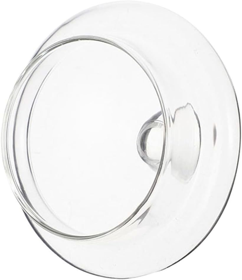 SHINEOFI Glass Teapot Lid Replacement 2.95 Inch Round Tea Pot Lid for Tea Kettle Heat Resistant Clear Teapot Accessory Cover for Home Kitchen Family Party Camping