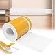 YushengTai Weiß Weichsockelleiste selbstklebend, 80mm x 20mm x 5 m PVC Sockelleiste Selbstklebend, Weich Sockelleiste Abschlussleiste, Flexible skirting Board Trim für Küche und Badezimmer (Weiß)