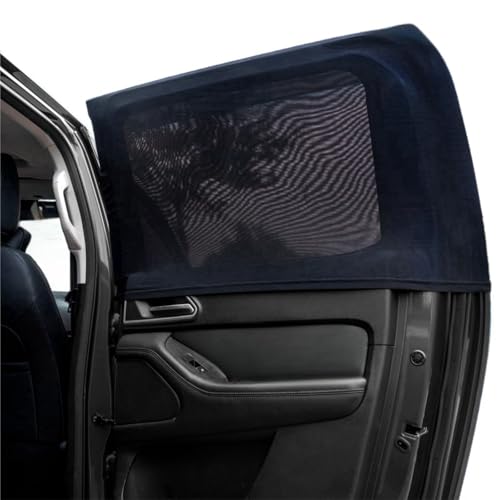 2Packs Universal Car Window Screen for Rear Window 25"(H) X43(W), Elastic Mesh Sun Shade Car Camping Window Cover, Fit for Most Cars Large SUVs, Truck, Pickup by TECUUL - Used condition - CA$16.39