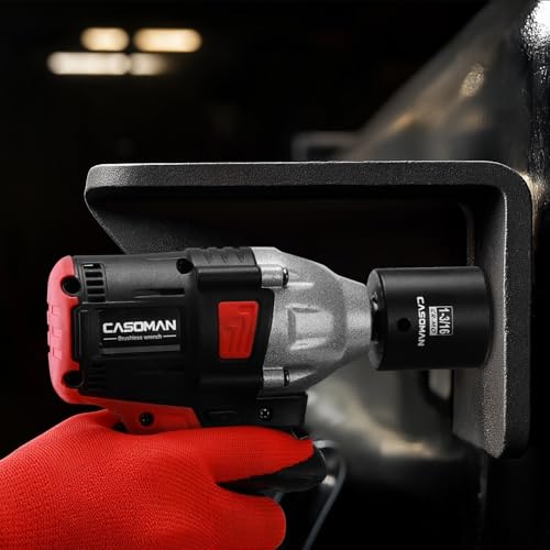 CASOMAN 1/2" Drive x 1-3/16" Impact Socket, 6-Point, SAE, CR-MO