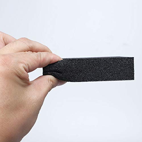 Image of uxcell 10pcs Scouring Pad Non-Scratch Scouring Sponge Scrub Pads 4 inch x 2.8 inch For Scouring Kitchen, Dishwashing, Black