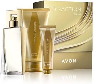 Avon Attraction for Her Gift Set Boxed & Sealed 50ml EDP + 150ml Body Lotion + 30ml Hand Cream