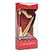 Broadway Gift Wooden Minature Harp Music Musical Instrument Christmas Ornament Decoration,Multicolor,3 x 4.5
