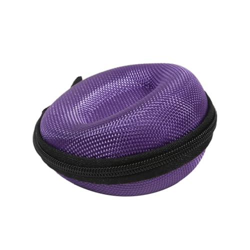 MYXP Watch Travel Case Waterproof Single Box,Nylon Portable Watch Organizer Holder 1 Slot Women - Fits All Wristwatches & Smart Watches Up To 50Mm(Purple).