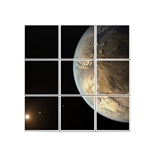 Soleil lune espace carreaux céramique décoratifs astronomie de prestige pour votre bureau