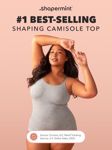 Image of SHAPERMINT Womens Tops - Scoop Neck Cami Body Shaper for Women, Shapewear Tummy Control, Camisole Tank Tops for Women