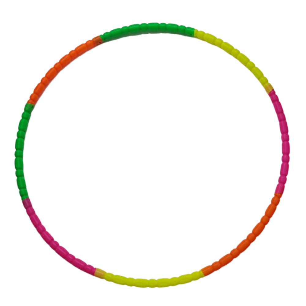 Hitech Sales Hula Hoop Ring for Fitness. Gymnastic & Other Weight Loss Exercises, Detachable & Easy to Assemble, Weight - 200 GMS, Multicolor-image-9
