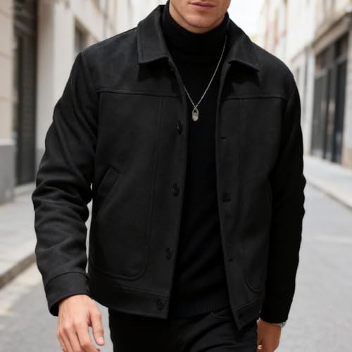 Blazer aspect laine homme coupe ample confortable style décontracté chic