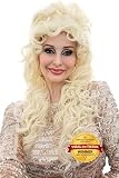 ALLAURA Realistic Dolly Long Blonde Curly Hair Wig for Women & Kids – Heat-Resistant, Restyle & Reuse – Ideal for Cosplay, Anime, Costume Parties – Compatible with Dolly Wig Hairstyles and Accessories