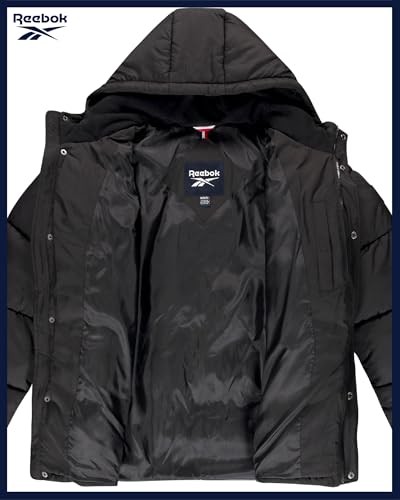 Reebok Mens Winter Jacket - Heavyweight Insulated Mens Winter Coat - Wind Water Resistant Quilted Puffer Jackets for Men - Image 5