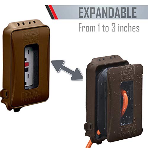 TAYMAC ML500 Single-Gang Mount 16-in-1 Flat Nonmetallic Weatherproof Vertical/Horizontal, 1-Pack, Bronze