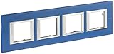 Worldwide Legrand Warranty Bticino axolute - Placa 2x4 módulos horizontal azul meissen