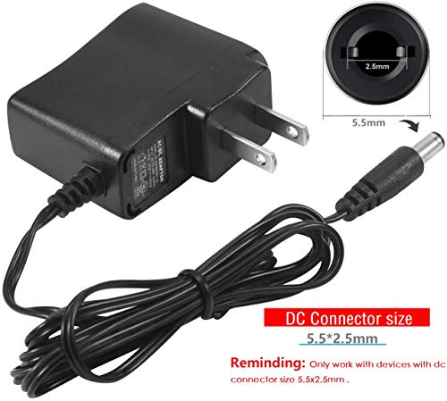 5V 1A Dc Power Supply Dc 5V Wall Plug Power Adapter With 1.2 Meter Cable,5.5X2.5Mm Dc Tip For Routers,Camcorder,Dvr,Receiver,Camera,Battery Chargers,Converters,Black #TOP3