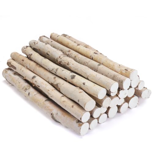 Birch Logs 24 Pack Decorative Birch Branches for Decoration&Crafts