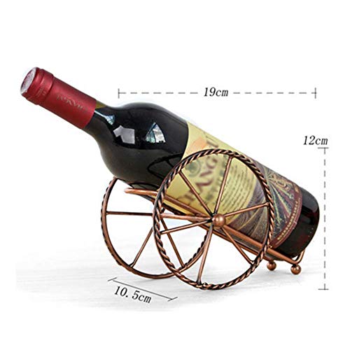 Soporte para botellas de vino color Rojo Retro miniatura 2