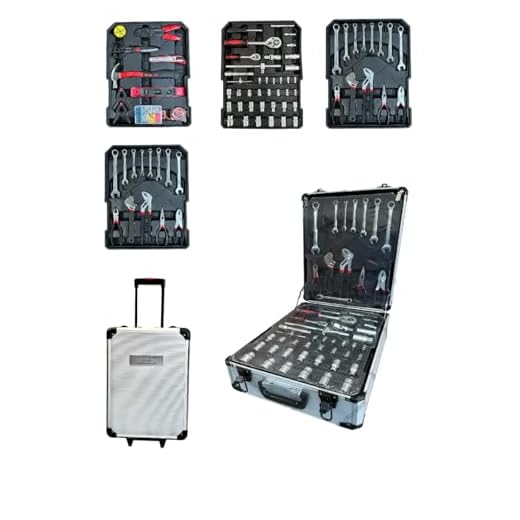 Maleta De Ferramentas 186 Peças Com Rodinha E Fechadura