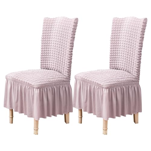Qubjus Chair Covers for Dining Room Set of 2 Stretch Chair Slipco...