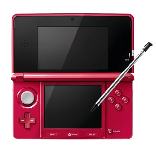 Nintendo 3DS Holiday Bundle - Flame Red with Super Mario 3D Land Pre-Installed (Renewed)