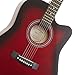 Ashthorpe 41-inch Beginner Cutaway Acoustic Guitar Package (Red), Full Size Basic Starter Kit w/Gig Bag, Strings, Strap, Tuner, Picks