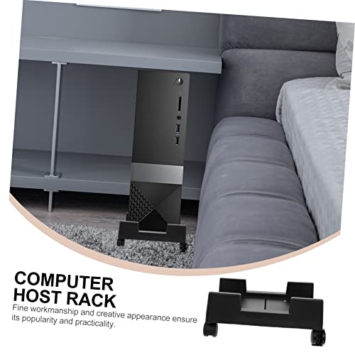 Soporte móvil para CPU OSALADI, estante para torre de computadora de plástico con ruedas, soporte delgado para CPU miniatura 7