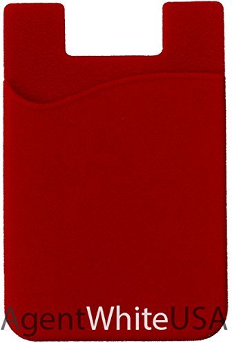 Agentwhiteusa-Cell-Phone-Stick-on-Wallet-for-Credit-Card-Business-Card-Id-Compatible-with-iPhone-Android-Most-Smartphones-Red-White-Blue