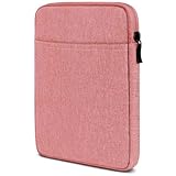 moex Tablet Hülle für Huawei MediaPad M5 (8.4) Tasche mit Reißverschluss & Fach für Zubehör, Nylon Stoff Sleeve weich Gepolstert, Schutzhülle Minimalistisch Dash Hülle, Rosa