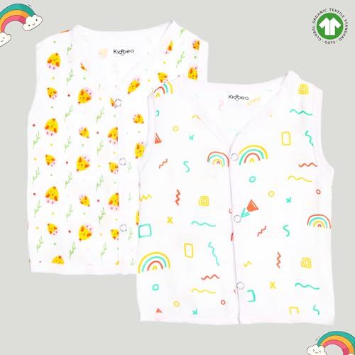 Image of Kidbea Extra Soft Mulmul Cotton Jhabla Cloth for New Born Baby Set