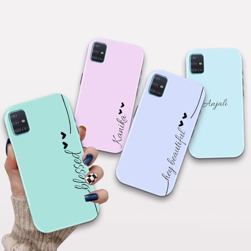 Image of COLORflow Back Cover Compatible with Samsung Galaxy A71 | Solid Color Customized | Glossy Armoured Bumper with Camera Protection Back Cover Compatible with Samsung Galaxy A71