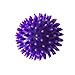 FashionCha Spike Massage Balls, Plantar Balls, Pilates Massager, Portable, Compact, Handheld Spiked Massager Rollers Exercise Ball for Back Hands Neck, Purple