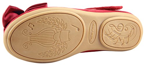 The Doll Maker Girl's Flower Bow Top Mary Jane Suede Flat4