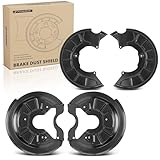 A-Premium Front and Rear Driver and Passenger Side Brake Dust Shield Compatible with Volkswagen, Models - Jetta, Golf, Beetle, GTI, Jetta City, R32, Rabbit, A3, A3 Quattro, S3-4-PC Set
