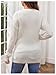 BEAUDRM Women's Maternity Cardigan Sweater Textured Button Down Long Sleeve V Neck Sweater Tops White XX-Large